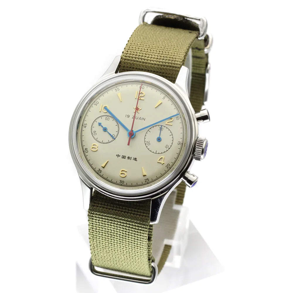 Relógio de pulso cronógrafo analógico de luxo 'SEAKOSS' 1963