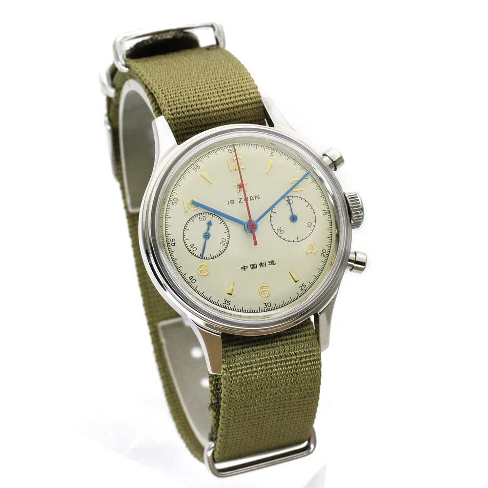 Relógio de pulso cronógrafo analógico de luxo 'SEAKOSS' 1963